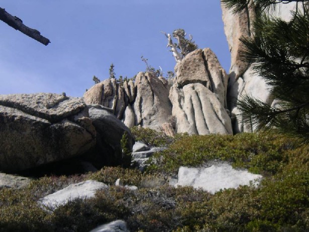 rocks and sky